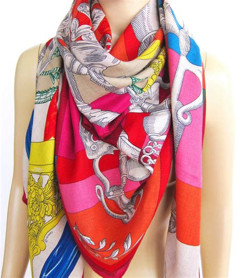 hermes cashmere shawl 2016|Hermes cashmere and silk scarf.